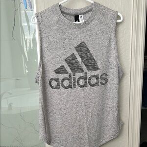 Adidas Heather Gray Muscle Tee